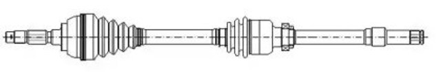 Półoś napędowa przednia prawa 655810 Cifam