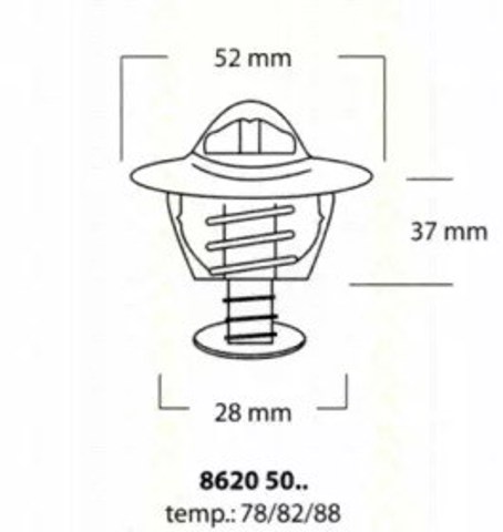 Termostat 86205078 Triscan