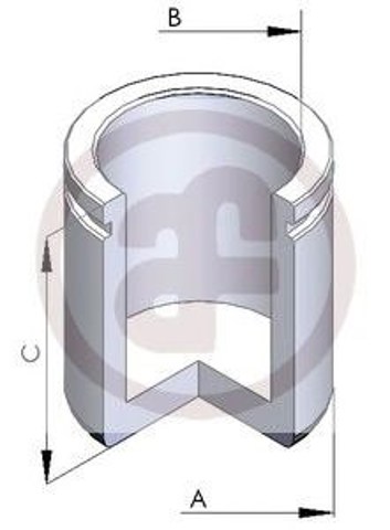 Tłoczek zacisku hamulcowego przedniego D025226 Autofren