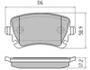 Okładziny (klocki) do hamulców tarczowych tylne FBP1368 FREMAX