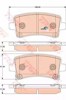 Okładziny (klocki) do hamulców tarczowych tylne GDB1784 TRW