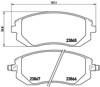 Klocki hamulcowe przednie tarczowe P78013 BREMBO