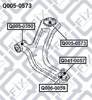 Silentblock przedniego wahacza dolnego Q0050573 Q-FIX