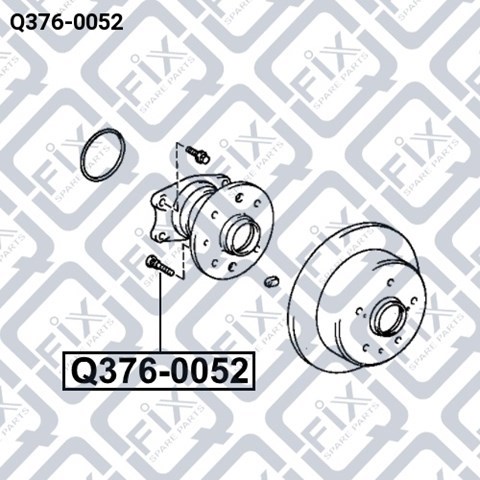 Śruba piasty Q3760052 Q-fix