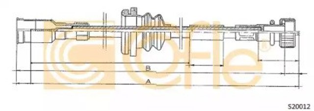 Linka prędkościomierza S20012 Cofle