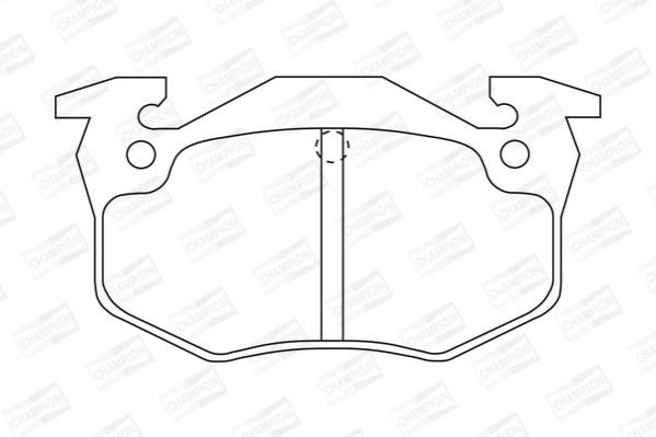 571334CH Champion okładziny (klocki do hamulców tarczowych tylne)