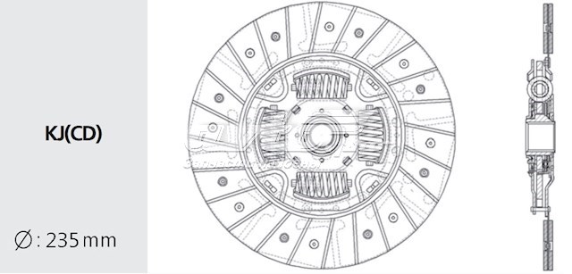 Диск сцепления  HYUNDAI 4110039260