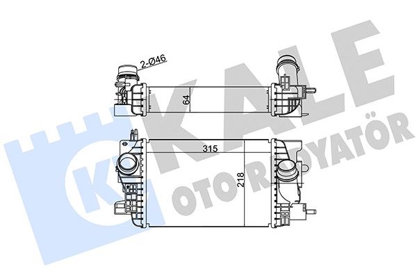 Chłodnica intercoolera Opel Rekord E (61, 66, 67)