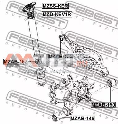 Silentblock amortyzatora tylnego MAZDA GHY528910