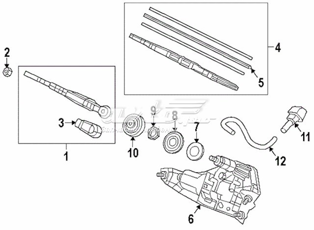 Gumka pióra wycieraczki szyby tylnej HONDA 76732T0A003