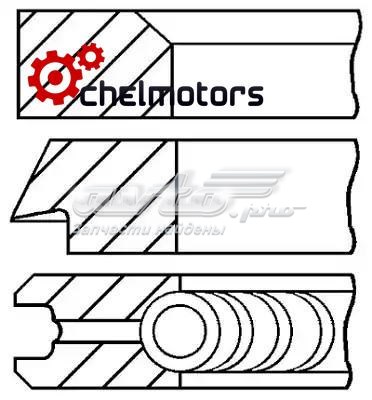 Pierścienie tłokowe na 1 cylinder, STD. GOETZE 0820980000