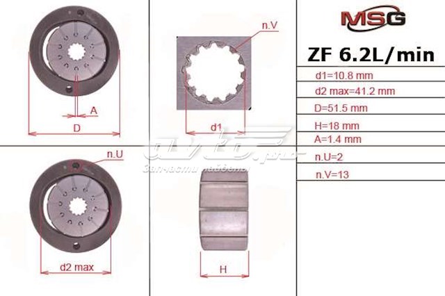 Wirnik pompy wspomagania hydraulicznego do Mercedes E (W210)