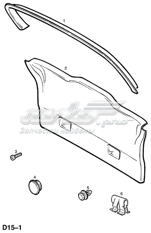 Obicie pokrywy bagażnika (3/5 drzwi tylnych) Opel Zafira A (F75)