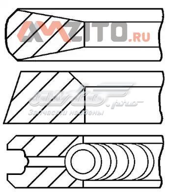 Pierścienie tłokowe na 1 cylinder, 2. naprawa (+0,50) GOETZE 0810550700