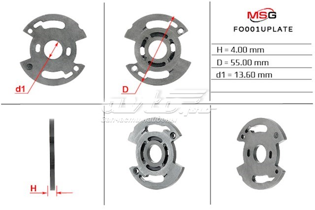 Zestaw naprawczy pompy wspomagania hydraulicznego MS GROUP FO001UPLATE